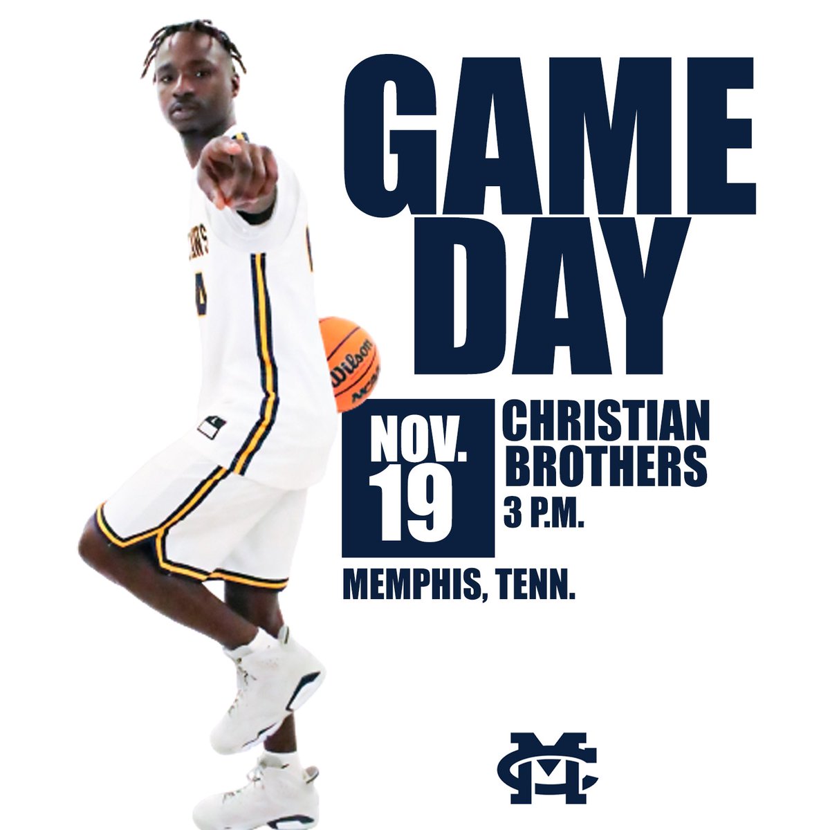 ⒼⒶⓂⒺⒹⒶⓎ

🆚 Christian Brothers
📍 Memphis, Tenn.
⌚️ 3 pm
📊 bit.ly/3OhPd21
📺 bit.ly/3tG7A7k