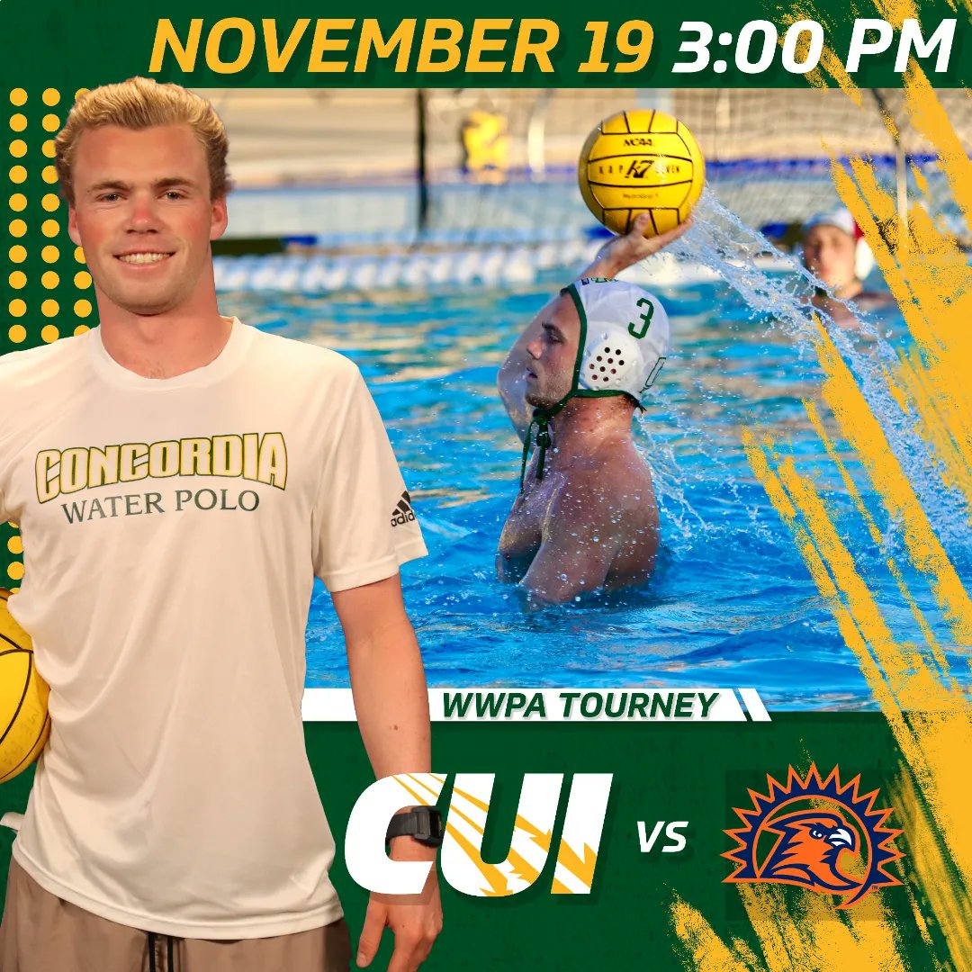 Two more Chances for <a href="/cuimwp/">CUI Men's Water Polo</a>
To Grab wins &amp; send their seniors out on a high note!

<a href="/TheWWPA/">Western Water Polo Association</a> Championships:
📺: bit.ly/3AthwVs
📊 vs <a href="/BiolaAthletics/">Biola Athletics</a>: bit.ly/3VeRvBn
📊 vs <a href="/fpusunbirds/">FPU Sunbirds</a>: bit.ly/3tJrWg4