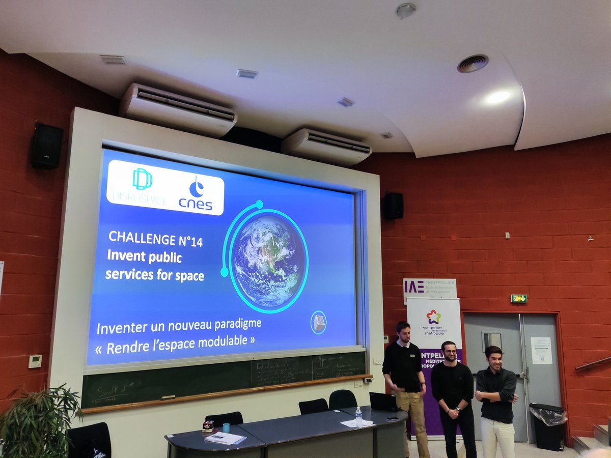 Place à un projet made in <a href="/IAE_Montpellier/">IAE Montpellier</a> dont le challenge est de créer un nouveau paradigme dans l'espace 💪 et si on pouvait faire évoluer les missions des satellites ? #AIS2022