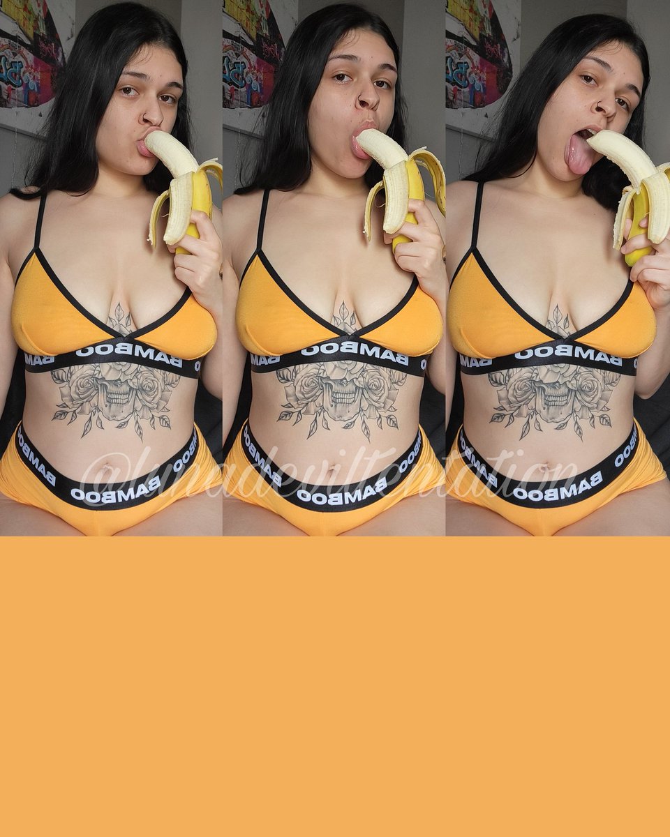 deviltentation's tweet photo. Retweet if you Love banana🍌 https://t.co/AnZn5MgkEX