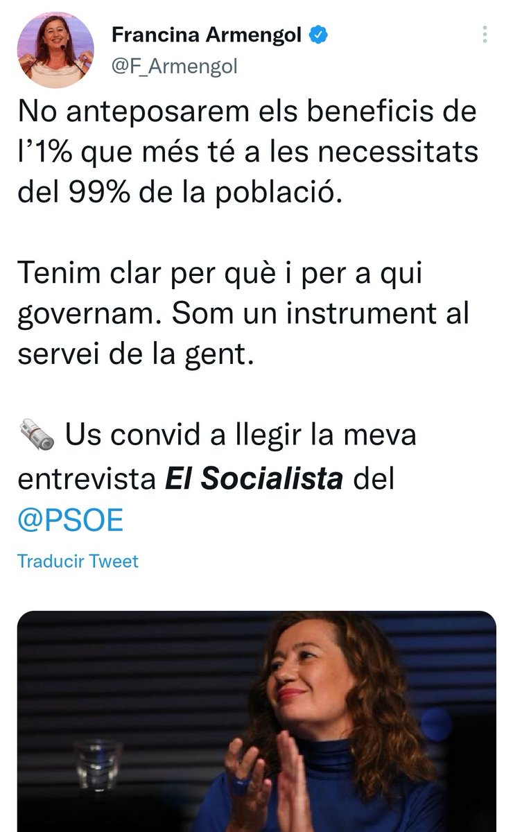 a_costacosta's tweet photo. 🔴🔴 El @psibpsoe de @F_Armengol entrevistando a @F_Armengol? 😳

🗣️ Todo según lo previsto....

#Nirvis #HayQueCambiar 🥀⌛ https://t.co/VTPyG6zukJ
