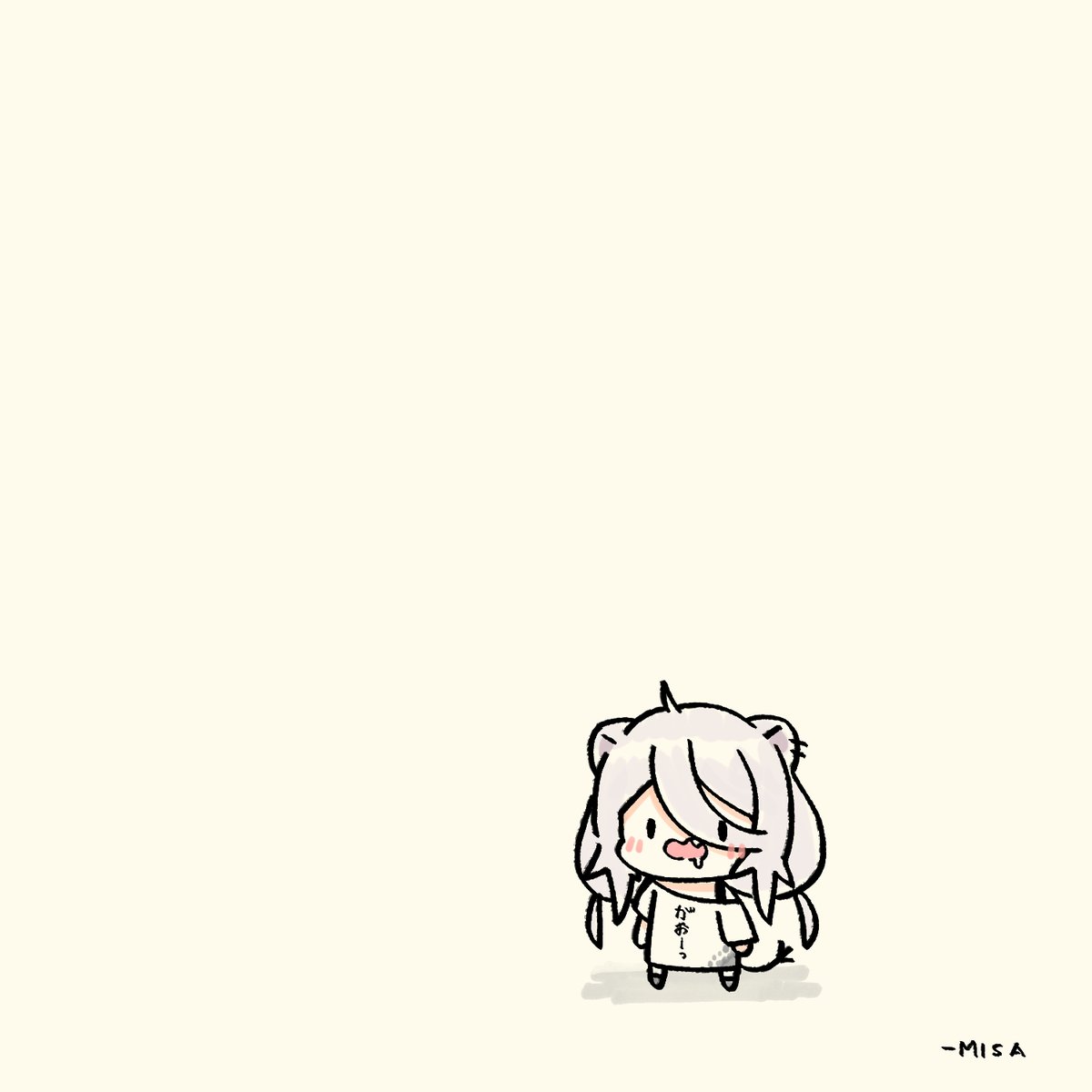 獅白ぼたん 「ちちろんっ!#ししらーと 」|Misaネキのイラスト