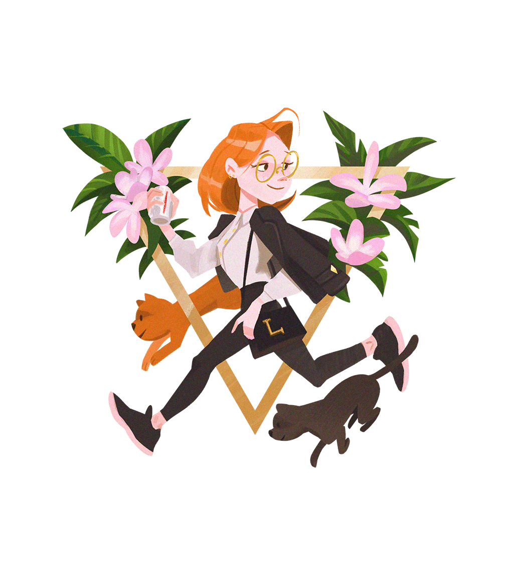 「My lovely pal,  Shes so stylish!  」|Celine Chooのイラスト