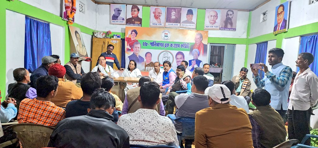 szarita's tweet photo. The day still continues stopped for a block meeting at #Panisagar for mobilisation of #BharatJodoYatraTripura tommorow.Looking forward to a packed day tomorrow.
@drajoykumar @kcvenugopalmp @BirajitSinhaINC @SudipRoy_Barman @Asishsahainc @INCTripura https://t.co/zpKZPoosi2