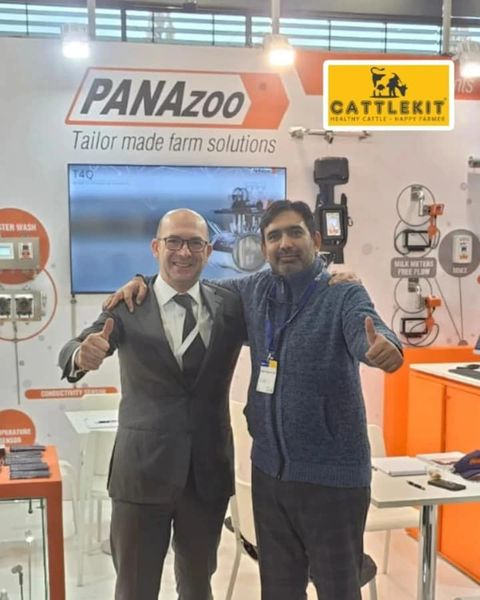 CattlekitP's tweet photo. CEO CATTLEKIT Mr. Sajid Ahmad Bodla is at EuroTier German ( leading International Trade Fair for Professional Animal Farming and Livestock Management) with Mr David petroni from PANAzoo!
#panazoo #milking #dairy #cattlekit https://t.co/thjIgQhTCc