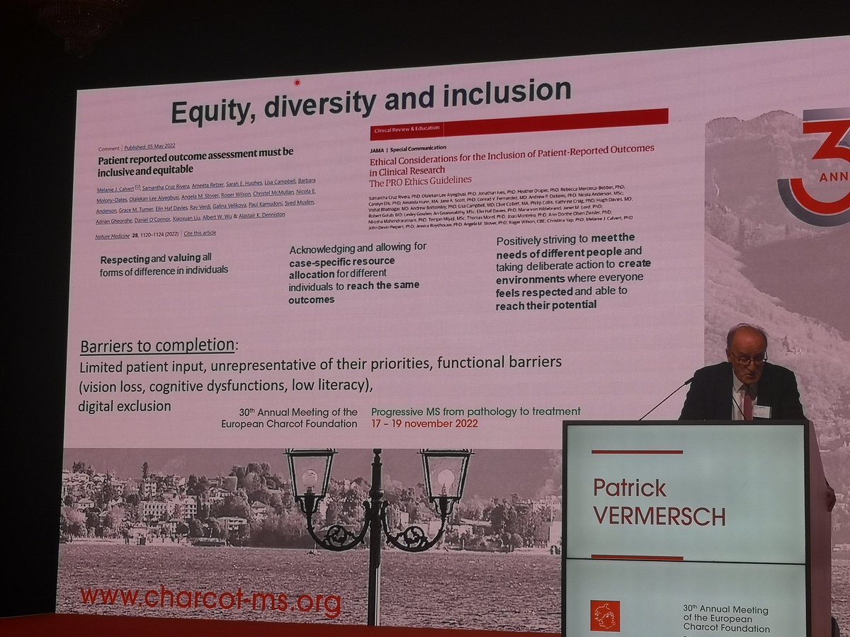 KlausSchmierer's tweet photo. Patrick Vermersch @univ_lille promoting an #EDI agenda at #ECF2022 https://t.co/KC9vX6jPWZ Change seems underway @RachelHorne19 @joelamathews @NerdyNeuroMD @RoxyMSAdvocate @C_OrejaGuevara @scorebecca @Neeta_Patel1 @ECTRIMS https://t.co/6KG4doflT9