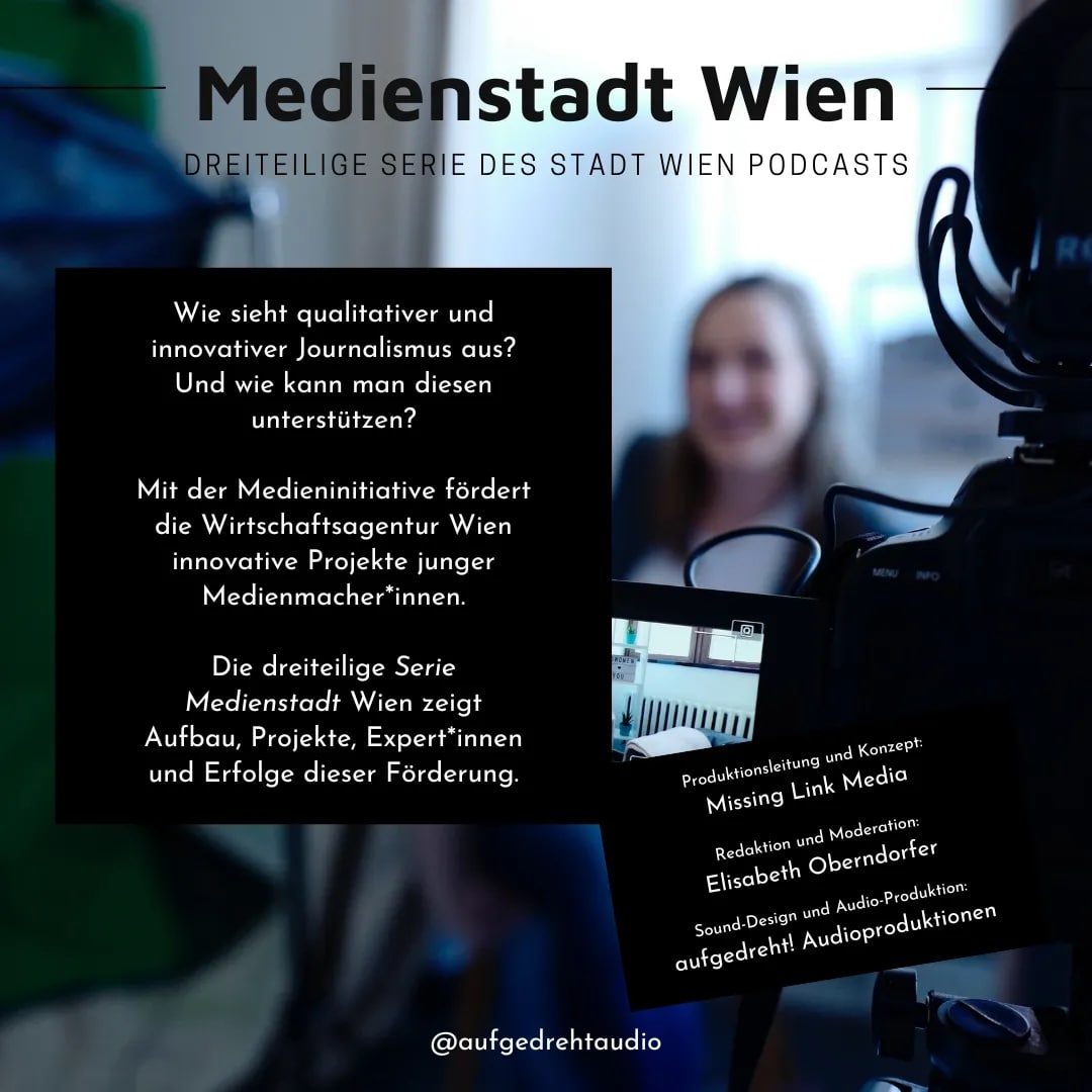 Wie kann man garantieren, dass die österreichische Medienlandschaft nicht nur aus wenigen "Big Playern" besteht? Diesen Fragen durften wir mit @stefanlassnig und <a href="/Oberndorfer/">Elisabeth Oberndorfer</a> für den Podcast der @stadtwien nachgehen und die Produktion + Sound-Design übernehmen. 🧵1/2