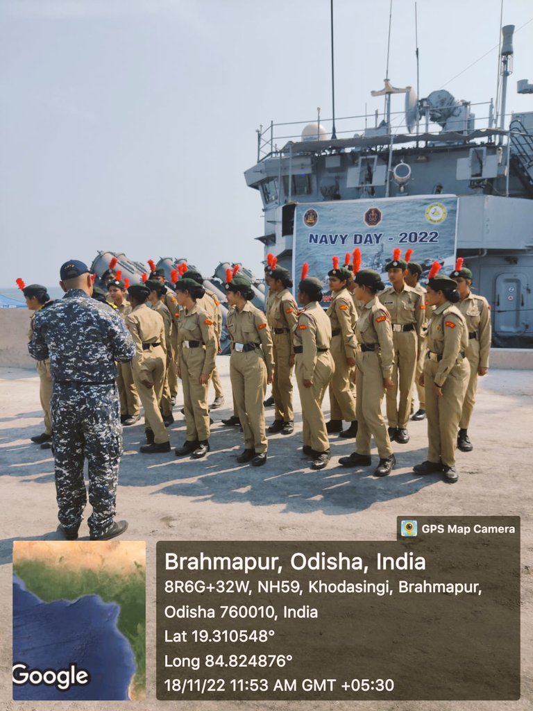 RayagadaNcc's tweet photo. 2(0) Girls Bn NCC Rayagad, cadets Visit at Gopalpur ship ...
@narendramodi 
@Sriniva78045045 
@kalinga_sagar 
@PMOIndia 
@GovernorOdisha 
@LtSasmita 
@SMEOdisha 
@rashtrapatibhvn 
@Naveen_Odisha https://t.co/0F059TDIcf