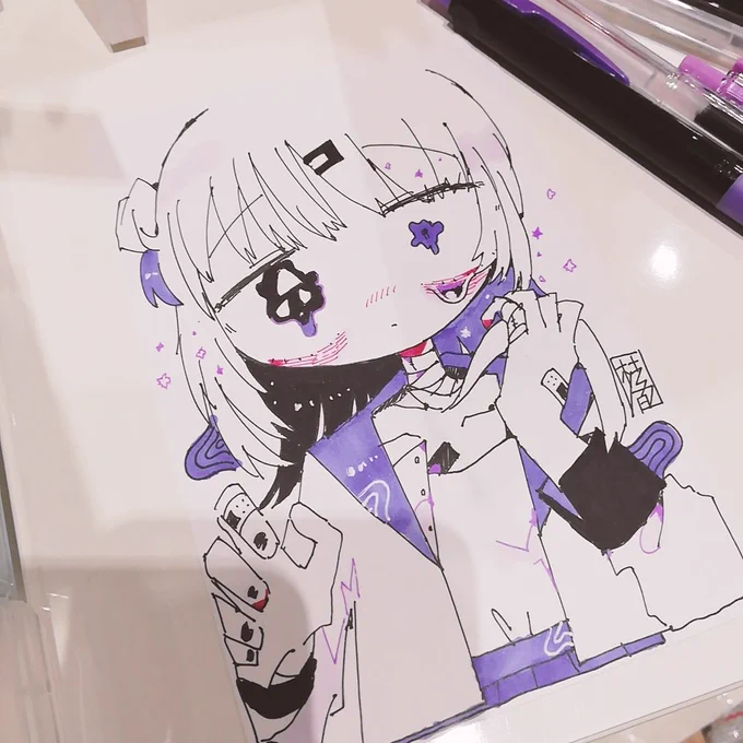 今日描いた子たちです!いっぱい描きました注文めちゃくちゃうれしかったです!リプ欄に他の絵も繋げていきます! 