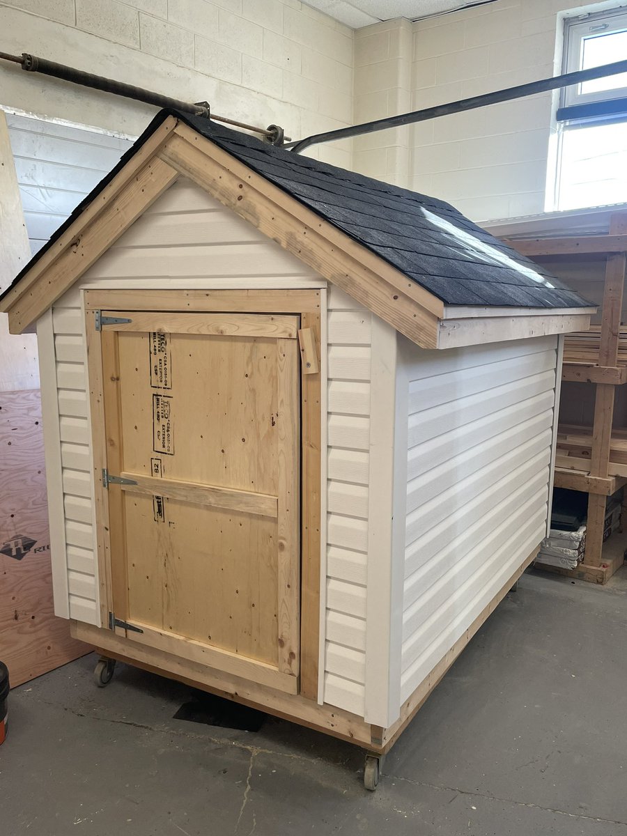 Another shed built and out the door!  Great work Residential Construction students!