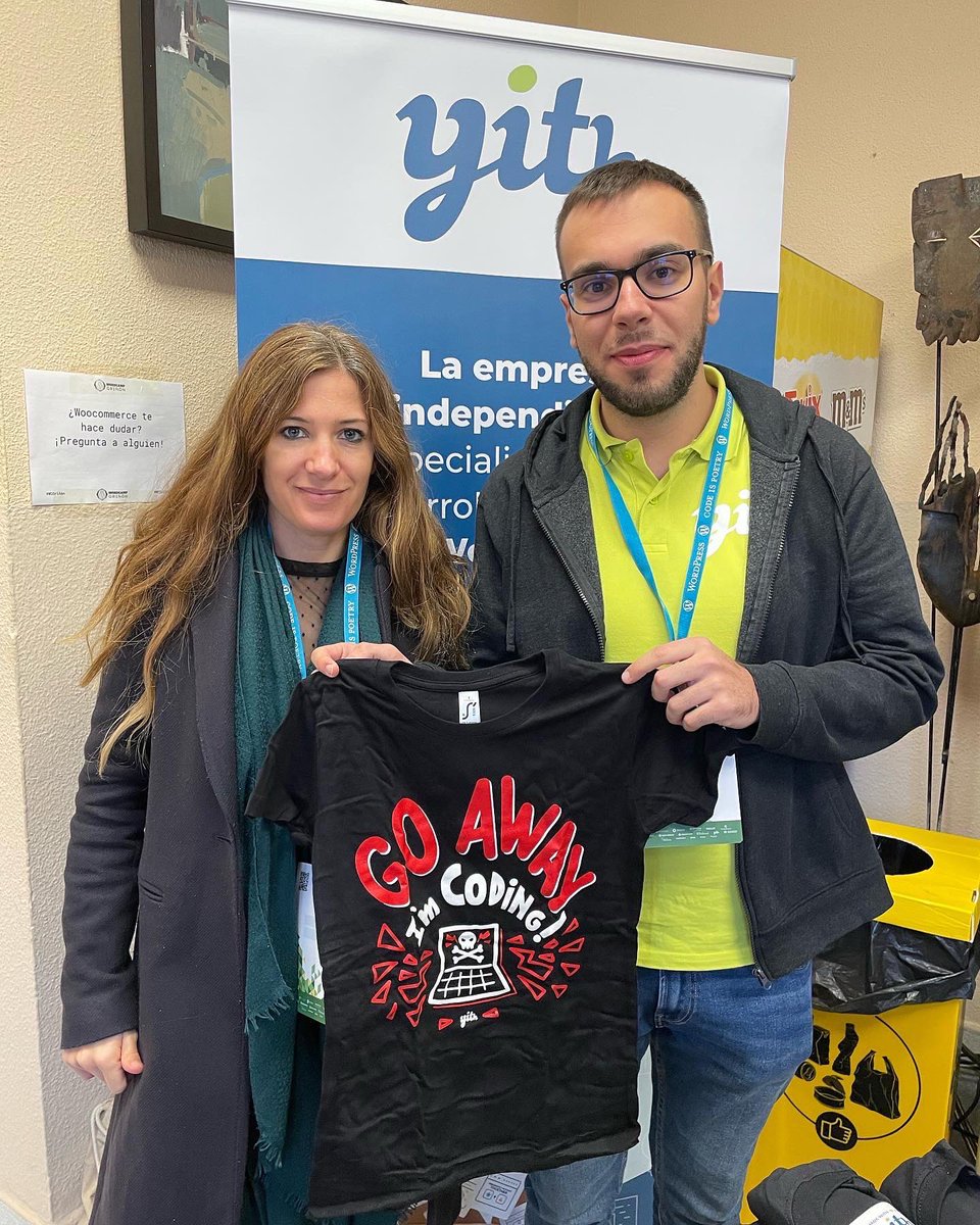 ¿Ya tienes tu camiseta o pegatina? Te estamos esperando en nuestro stand en #WCGriñón ¡Corre, que vuelan!😍 <a href="/WPGrinon/">WordPress Griñón</a>