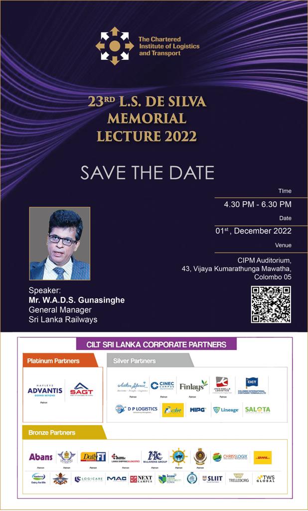 Save the Date!

L.S. De Silva Memorial Lecture will take place at the CIPM Auditorium, 43, Vijaya Kumarathunga Mawatha, Colombo 05 on Thursday, December 01st, 2022.

Click the below link to register.
forms.gle/2eYkTM6ug6kmKW…