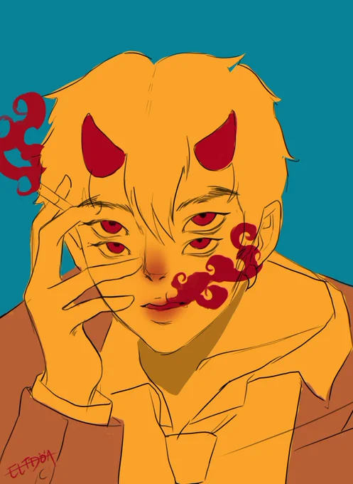 i missed drawing my ocs, here's a warm-up before starting on coms ^^ 