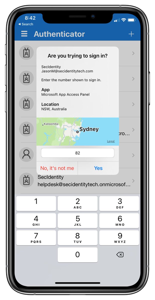sfennah's tweet photo. BIG announcement alert in #Microsoft365 message center! Microsoft Authenticator App’s number matching will start to be enabled for all users of the Microsoft Authenticator app.  Admins check your tenants messages for start date! https://t.co/g1R88uLKWa