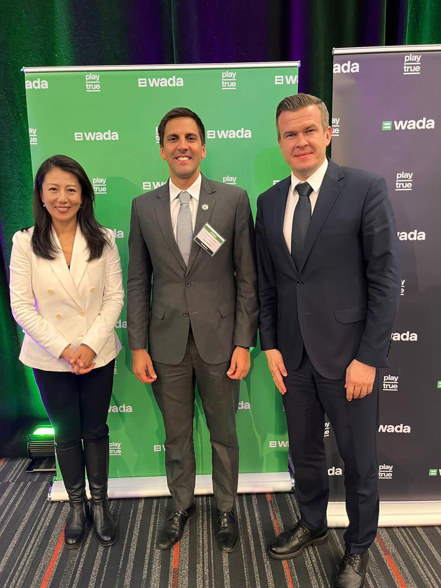 DiegoGaleanoH's tweet photo. En mi carácter de Pdte del Consejo Suramericano del Deporte #Consude y Ministro @sndpy 🇵🇾 participé en #Montreal 🇨🇦 de la Junta de la Fundación de la Agencia Mundial Antidopaje @wada_ama donde fue reelecto como Pdte @WitoldBanka y VicePdte Yang Yang. https://t.co/iHmCiB1odj