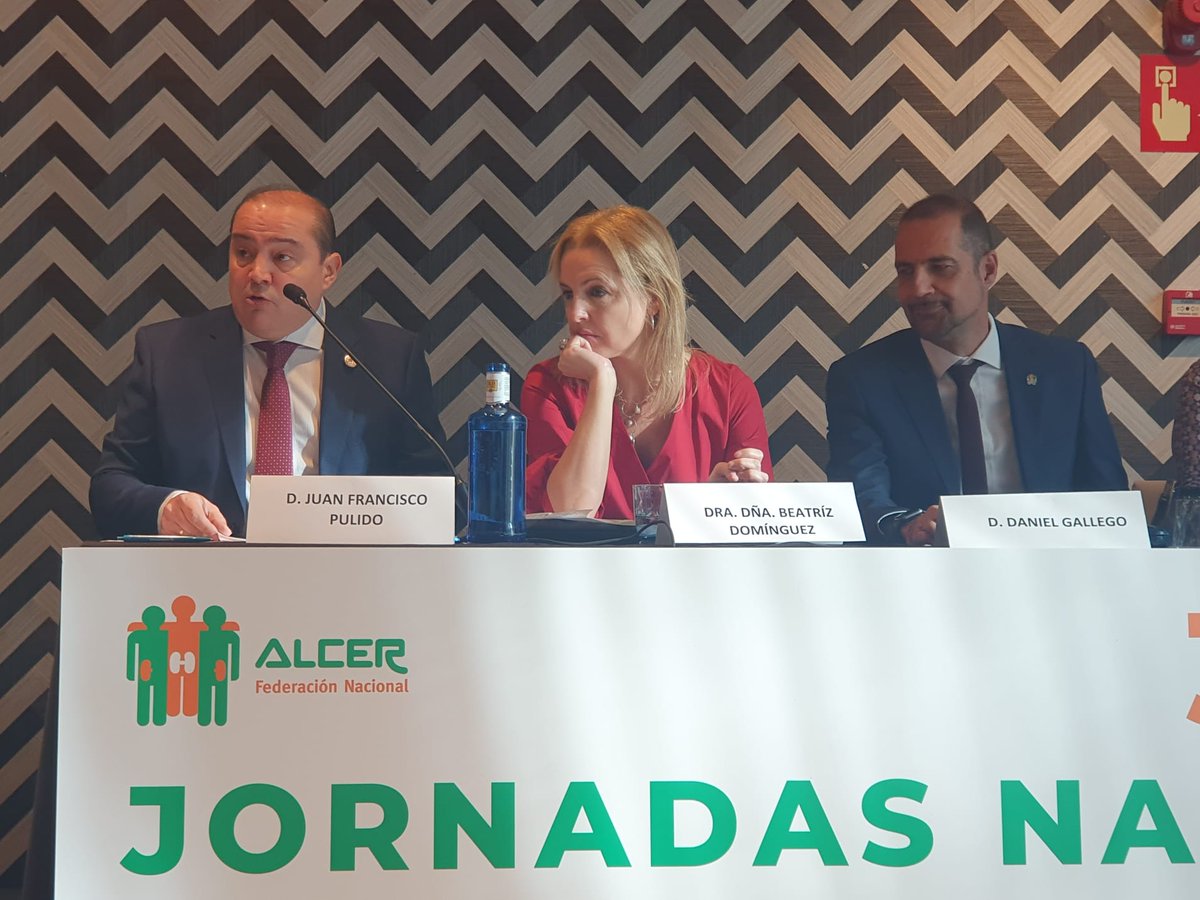 Nuestro Presidente Juan Pulido participa en las 35ª #JornadasALCER22 de <a href="/FNALCER/">Fed. Nac. ALCER oficial</a>, junto <a href="/danizurro/">Dani gallego</a>, a 
<a href="/BDGuezGil/">Beatriz Domínguez-Gil</a> de <a href="/ONT_esp/">Organización Nacional de Trasplantes</a> y de <a href="/DePsequera/">Patricia de Sequera</a> de <a href="/SENefrologia/">S.E.N. Nefrología</a> 

¡Siempre es un placer poder acompañaros!
