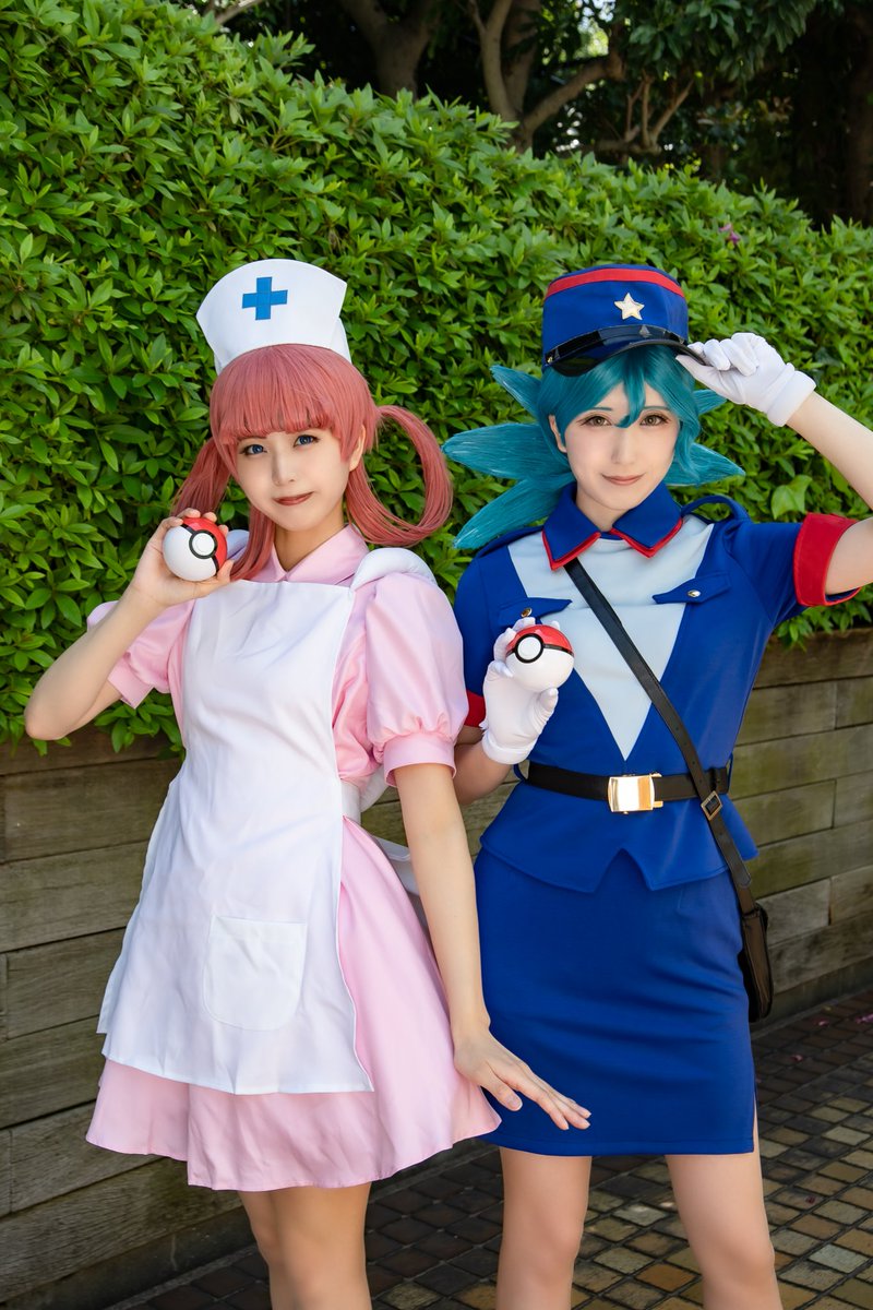 cosplay ポケモン ジュンサーさん：あんず ジョーイさん