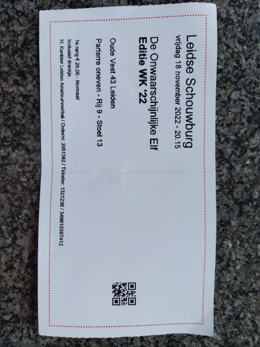 Als lid van de businessclub van de <a href="/voetbalinleiden/">Amateurvoetballeiden</a> een mooie avond gehad in de Leidse Schouwburg. Leuke voorstelling over het WK voetbal door oa <a href="/Freek_JansenVI/">Freek Jansen</a> en <a href="/FHeinen/">Frank Heinen</a> .