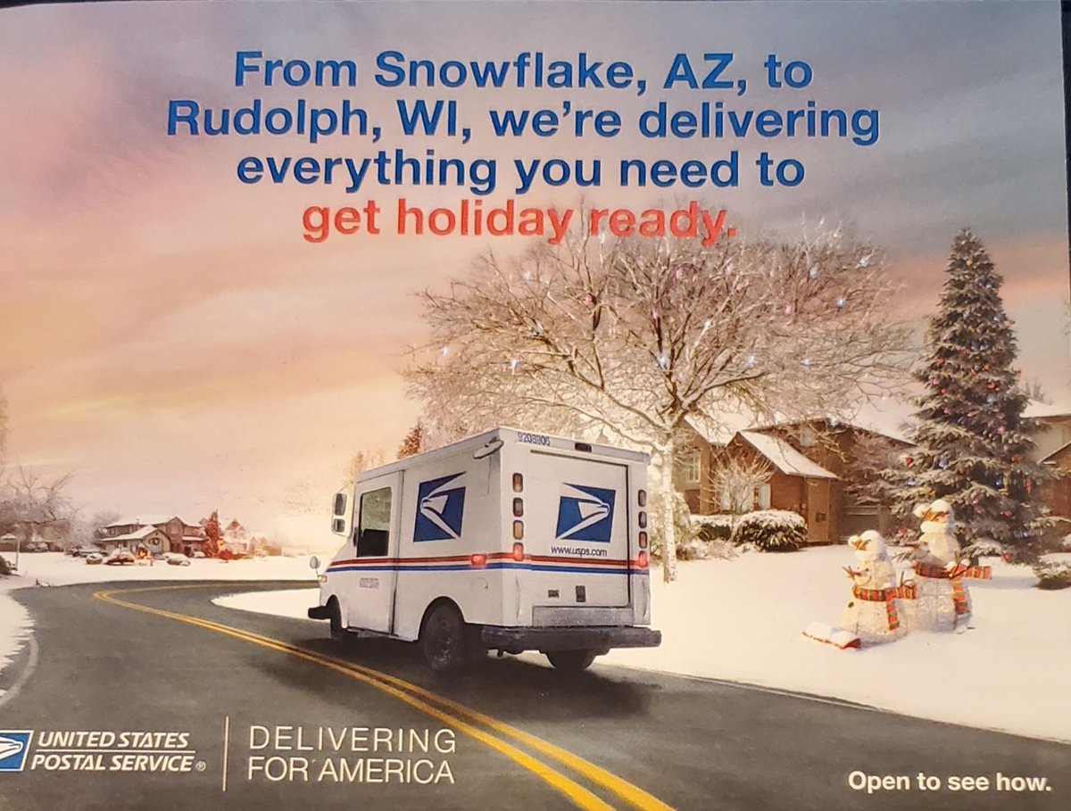 daverdman's tweet photo. @GrammarGirl does the #USPS need an editor? Wouldn't it be "holiday-ready"  (hyphenated) 🤔 https://t.co/vICBuHIQEZ