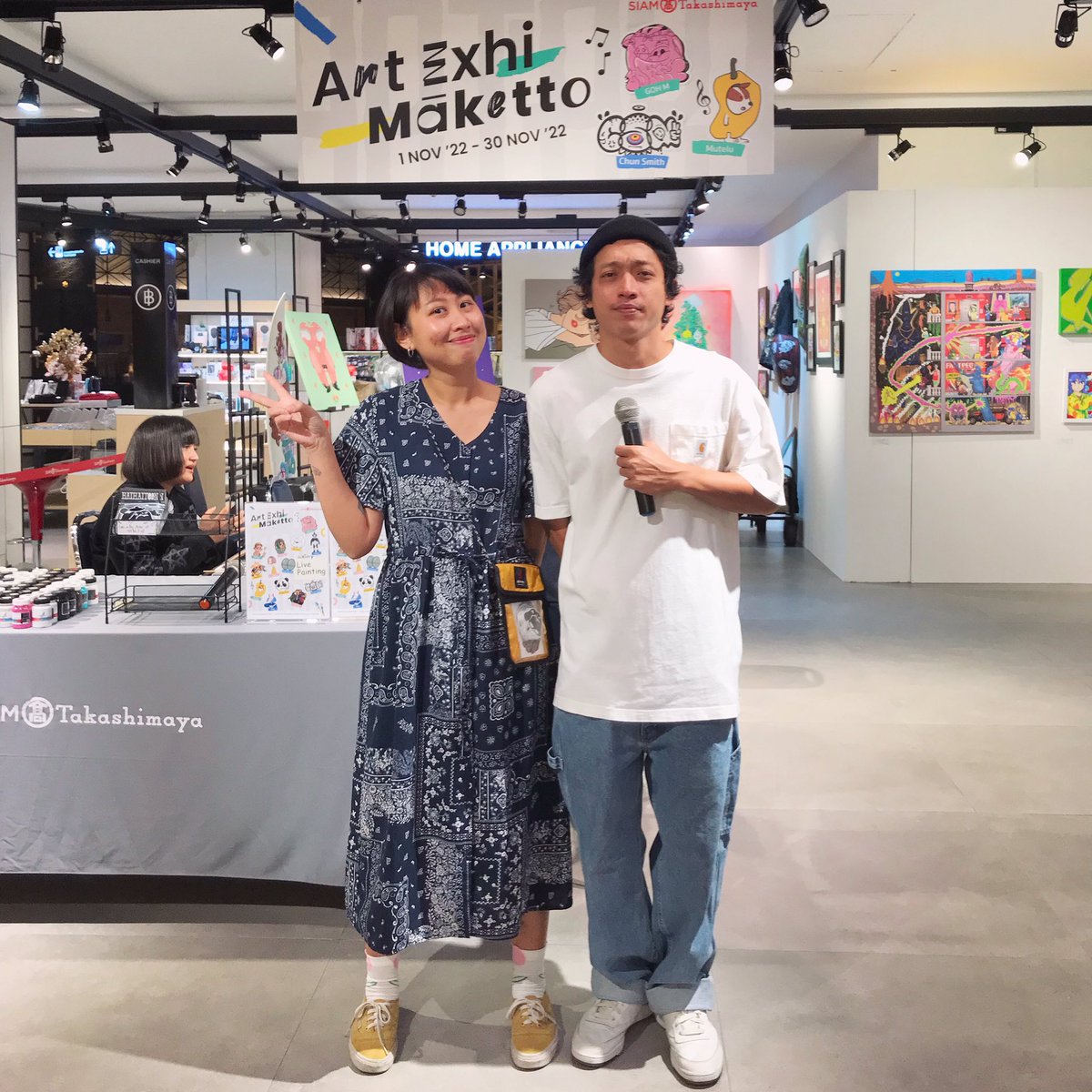haihaitoon's tweet photo. Welcome to the exhibition with many styles of art, such as Graffiti Art / Painting / Tattoo Art / Illustration / Custom-Made Art, and Toy Art by 13 Artists (1-30Nov’22) #artexhibition #artmarket #artwork #toyart #ArtExhiMaketto #painting #tattooart #sculpture #customart #graffiti https://t.co/mbjjKHGlDO