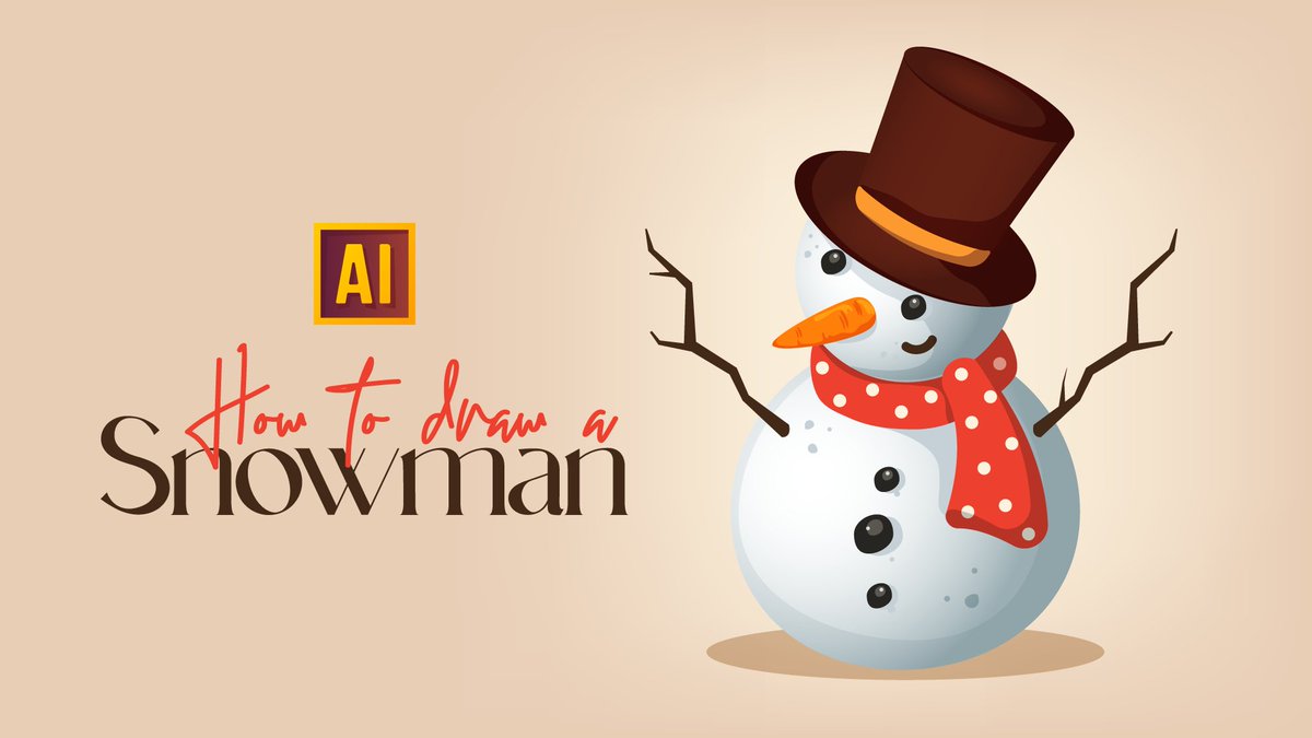 EBaryshkina's tweet photo. New Year's tutorial is released!!!

Today we draw a snowman!

Tutorial is here: https://t.co/k6wAWAcWKC

Happy studying and have a great weekend!

Elena🥰 #adobeillustrator https://t.co/NP1h4eayKR