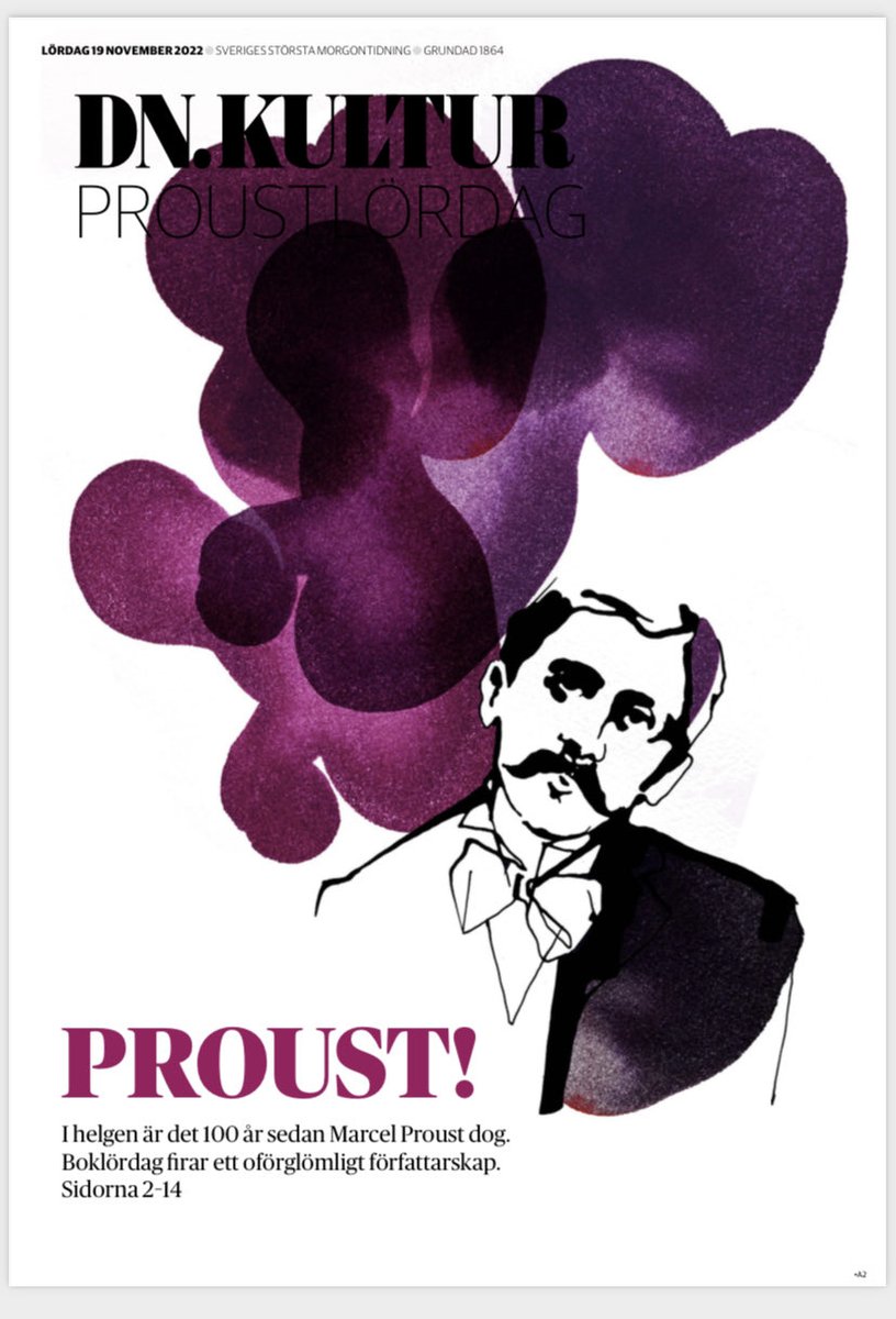 Ok att leva i en digital tid, men just idag ska ni läsa Boklördags Proust-nummer i print! Så vackert och rikt. Av redaktörsduon ⁦<a href="/malinullgren/">Malin Ullgren</a>⁩ &amp; ⁦<a href="/gretaschuldt/">Greta Schüldt</a>⁩ plus redigerarna Marianne Stenberg, Emma Stenvall, Lars Klefbom och Moa Sjögren. Och förstås: Stina Wirsén