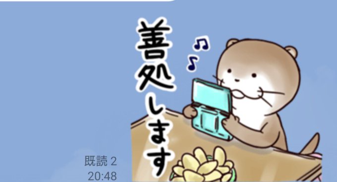 カワウソさんのDS、ぼくとおなじものだな 