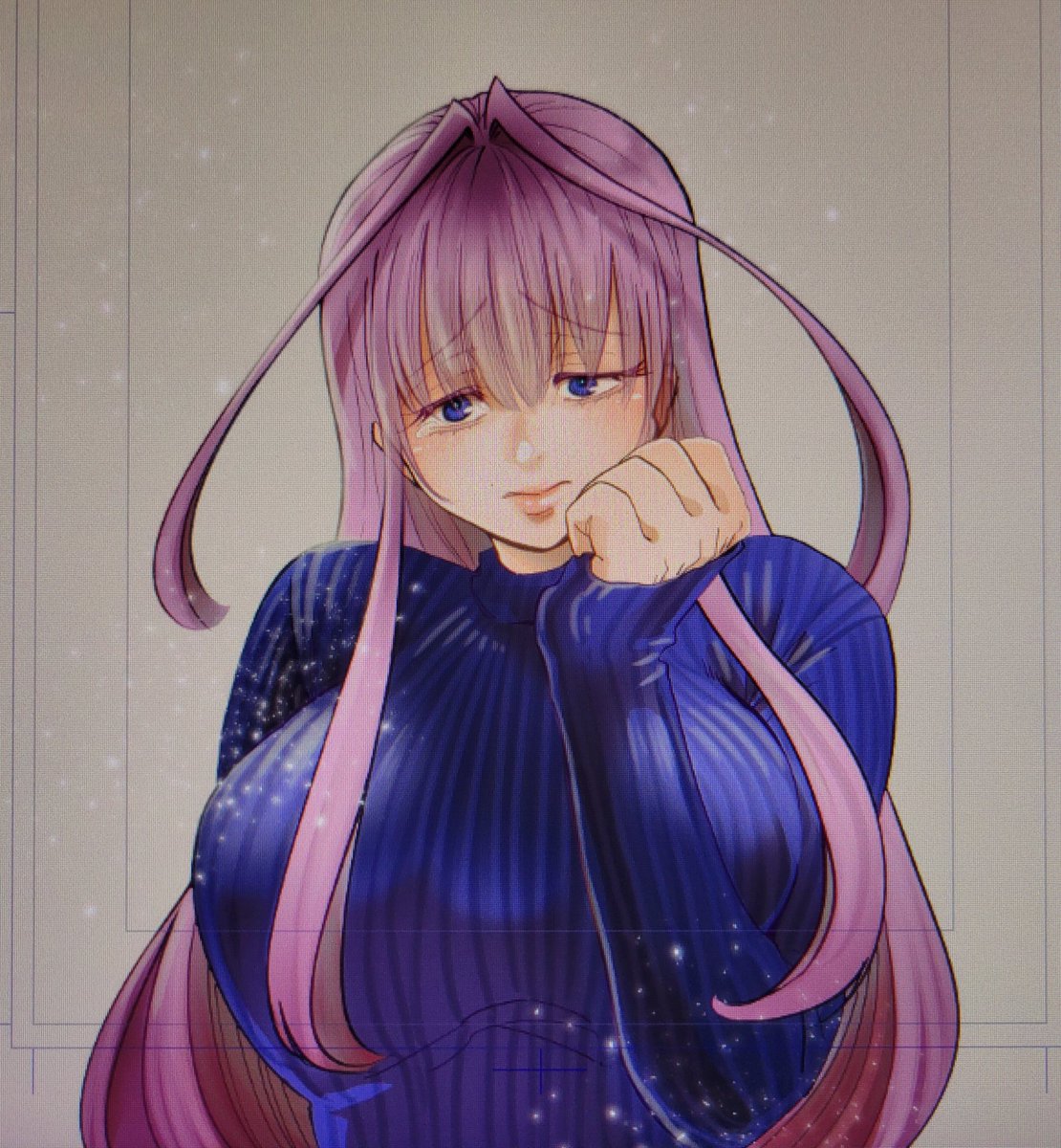 「3巻表紙の名嘉村さんの碁を打つ手がないバージョンですいつも手の下もちゃんと描いて」|高木ユーナのイラスト