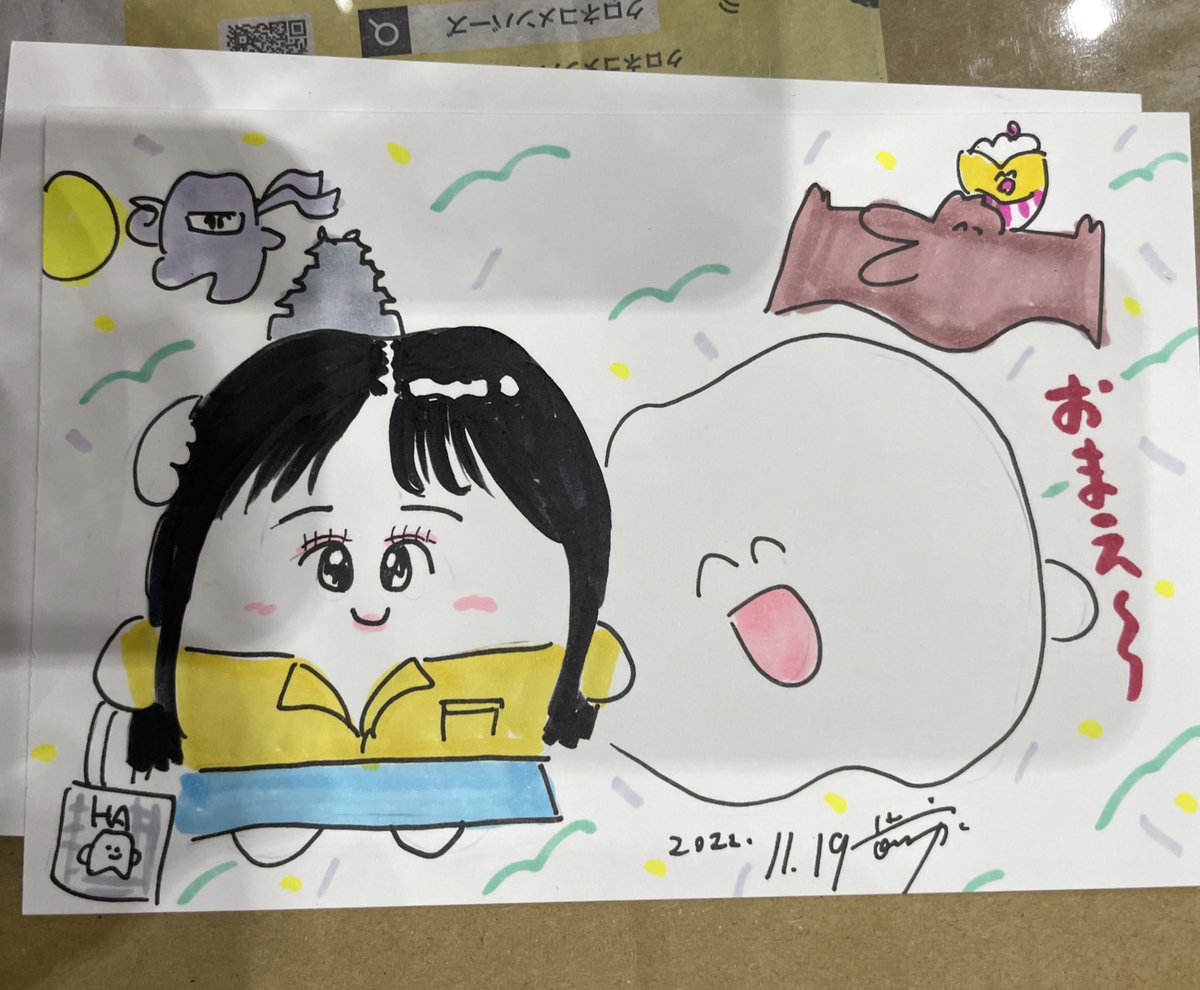 似顔絵もたくさん描かせていただきありがとうございました!!夕方割と空いてるので似顔絵希望の方はゆっくり目に来てね〜😄 