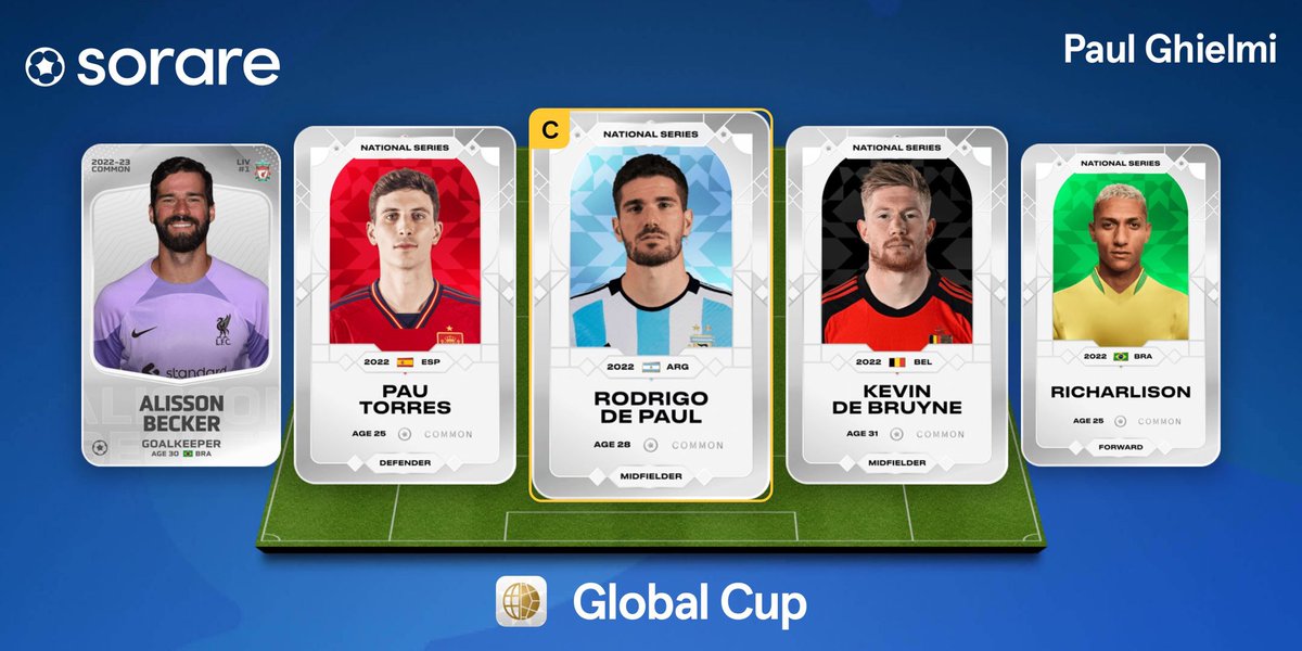 Paul_Ghielmi's tweet image. J’ai aussi ouvert une ligue privée sur Sorare. Jeu entièrement gratuit, vous avez jusqu'à dimanche pour vous inscrire et participer à la première journée de matchs!

Composez votre équipe, marquez des points et gagnez des lots👍

Pour rejoindre ma ligue : sorare.com/invite/pl/MGQR…