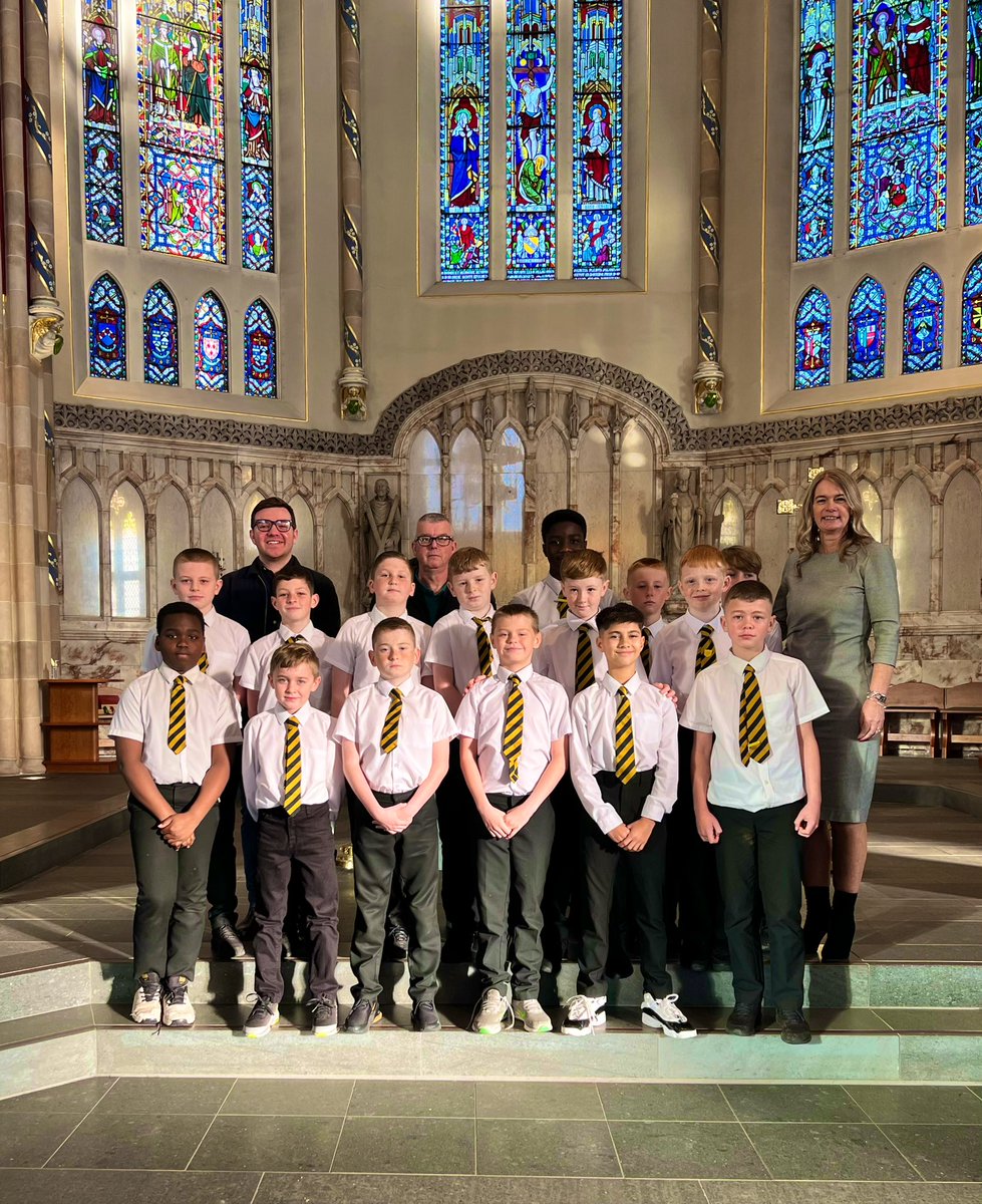 StBenedictsPS's tweet photo. This morning, our school football team attended the Glasgow Catholic School FA Mass. What a wonderful service and well done to Alastair, who read extremely well! The whole team were a credit to our school. Thanks to our Coach, Jim, for supporting our team. @ArchdiocGlasgow https://t.co/ea0NawaIFM