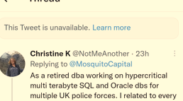 Christine tweet media