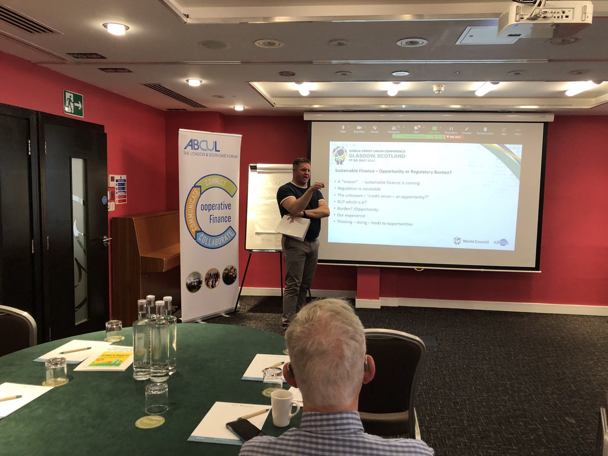 don_kehoe's tweet photo. Engaging presentation on Sustainable Finance and ESG at @ABCULCUs London &amp; South East forum AGM by David McAuley of @DonoreLtd https://t.co/F4OvkGrAsa
