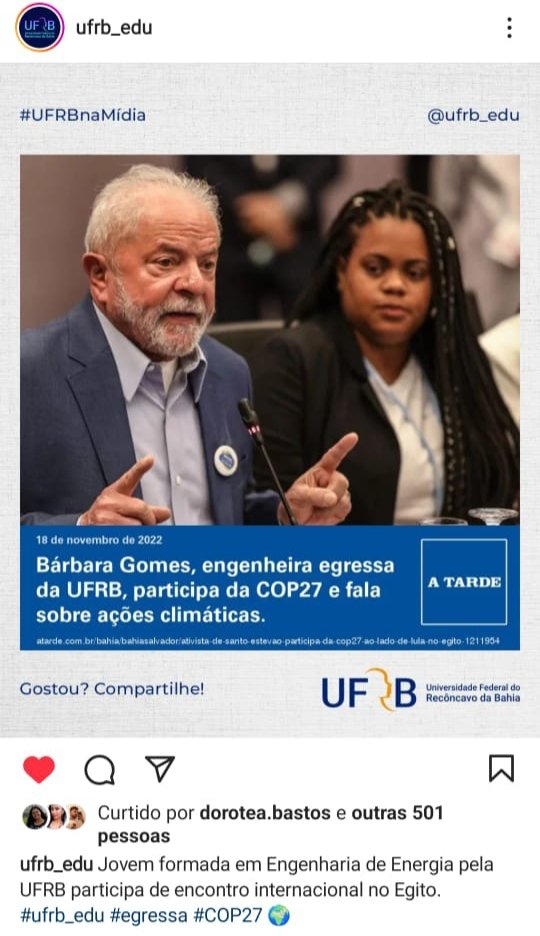 itocovoty's tweet photo. Conheçam essa potência, orgulho de dizer que é uma grande amiga, tive o prazer de conhece-lá, ela faz parte da mesma organização de jovens que eu, ( @ENGAJAMUNDO ), admirável a força dessa mulher e dos demais jovens que estão presentes na COP27😍 💙@ufrb
.
 #cop27Egypt2022 #COP27 https://t.co/lFC0CgHcg7