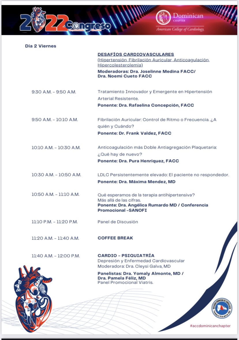 Maxima Mendez MD. FSIAC,FACC. tweet media