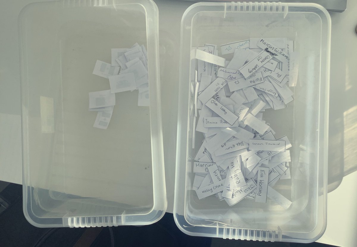 All set for our free-to-enter World Cup sweepstake with <a href="/BSBD6thForm/">Bolton School Boys' Division Sixth Form</a> 

200 pupils, 32 teams. Each team will be paired with 6 students. The remaining 8 students will be paired randomly with a team. 

Results to be posted here and also in the Riley Centre on Monday.