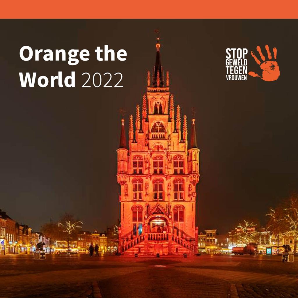 SoroptiGouda's tweet photo. Start #OrangetheWorld  in Gouda en Waddinxveen 25 nov. Prachtig programma, georganiseerd met Zontaclub ^HV

#StopGeweldTegenVrouwen @AnnavanPopering @BLeferink @SoWhatGouda @kernkracht_ @RoyKorving  @nickvanzon @skimenzo @Chocolafabriek @ExpEx_NL @NLSoroptimist @ZontaNederland https://t.co/zXfxAKnmJF