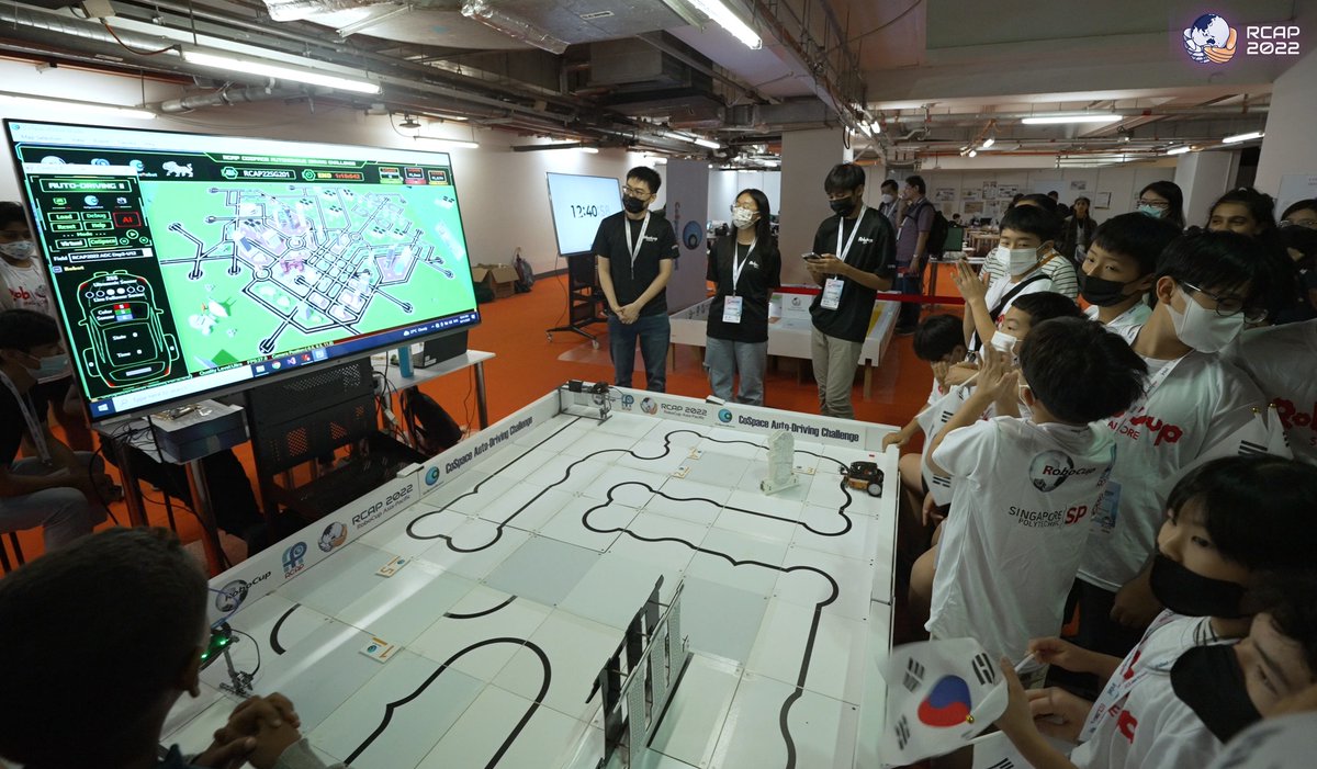 RoboCupAP's tweet image. 𝗛𝗶𝗴𝗵𝗹𝗶𝗴𝗵𝘁𝘀 𝗼𝗳 𝗥𝗖𝗔𝗣 𝟮𝟬𝟮𝟮 𝗖𝗼𝗦𝗽𝗮𝗰𝗲 𝗙𝗶𝗻𝗮𝗹𝘀 (𝟯)
#RoboCup #RCAP #rcap2022 #RCAPacademy #cospace #CoSpaceRobot #EduTECHAsia #singapore #ai #robots #cs #computerscience #future #autodriving #Rescue #ADC #AutoDriving #Challenge #Tesla #Travel #Education