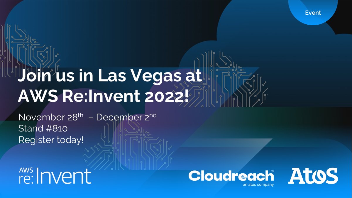 AdamRLewis's tweet photo. We'll be at booth 810 for @AWSreInvent November 28-December 2! 
Join Atos for an exciting metaverse experience, games, and networking. We can't wait to meet you ➡️ https://t.co/zqzY965T8X https://t.co/bnuQ3kIeN3