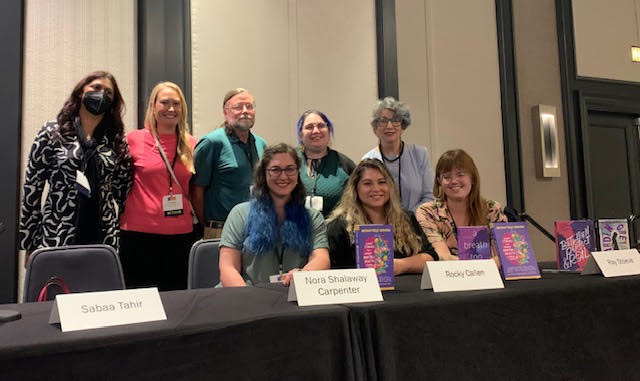 scotreads's tweet photo. Thanks to fellow taskforce member Amy for sending these photos from @yalsa's Symposium. It has been two weeks since the conference, &amp; I am still thinking about all of the ideas and concepts I encountered in sessions and author panels. Still inspired....#yalsa22 https://t.co/XsNH1WNqSl