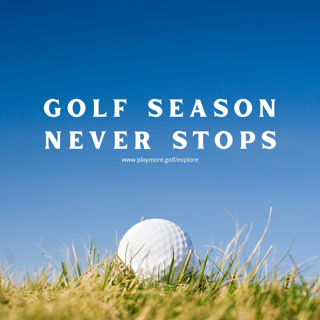 The golf season never stops, with our flexible membership 🏌‍♂️ Join us and play at over 200 other courses, all part of your membership 😍 Check out the full details https: playmore.golf/explore/Club/M… 👈