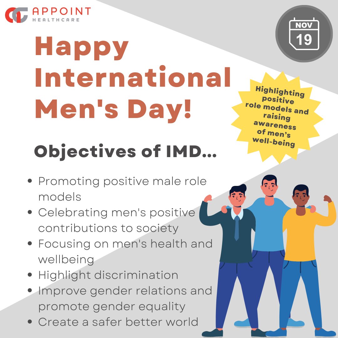 Happy International Men's Day!  To find out how you can support and get involved with IMD click here - loom.ly/nm1MyBg How is your Movember going? 

 #movember #imd #wellbeing #internationmensday