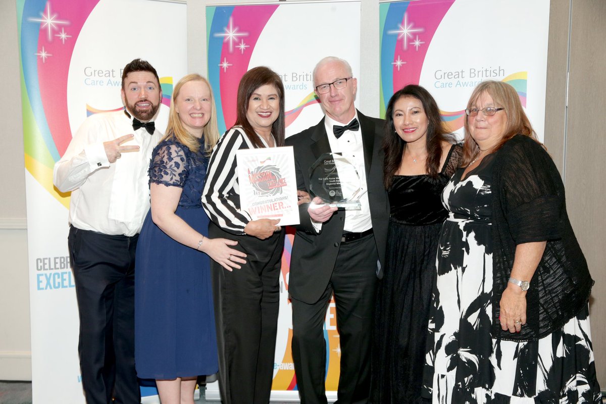 Dawson_Lodge's tweet photo. Fantastic evening at the Great British Care Awards and congratulations @VeritySims and team @Dawson_Lodge for being finalists and of course Kevin Smith for winning the ‘Care Home Worker Award’! 🎉🥂👏. Amazing achievement for all! #GBcareawards @AnchorLaterLife @GBcareawards https://t.co/7Jk47n9wCV