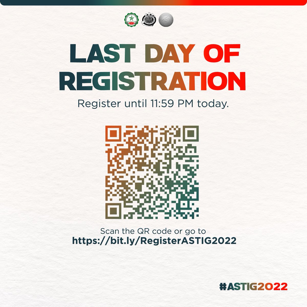 VPAPUofficial's tweet photo. LAST DAY OF REGISTRATION TODAY!
Only a few hours left to register for ASTIG 2022. Don’t miss the chance to join this art competition.
To learn more about the mechanics: https://t.co/CwgUel46au
Registration Link: https://t.co/r5FtHfFALY
#VPAPU
#FILIPINO_NGA_NAMAN
#ASTIG2022 https://t.co/Nv7TPVusVM