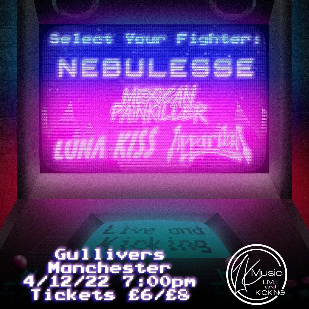 We're headlining <a href="/gulliverspub/">Gullivers</a>  in Manchester on 4th December with Mexican Painkiller, <a href="/LunaKissBand/">Luna Kiss</a> and <a href="/apparitiauk/">Apparitia</a>! Get your tickets here: skiddle.com/whats-on/Manch…