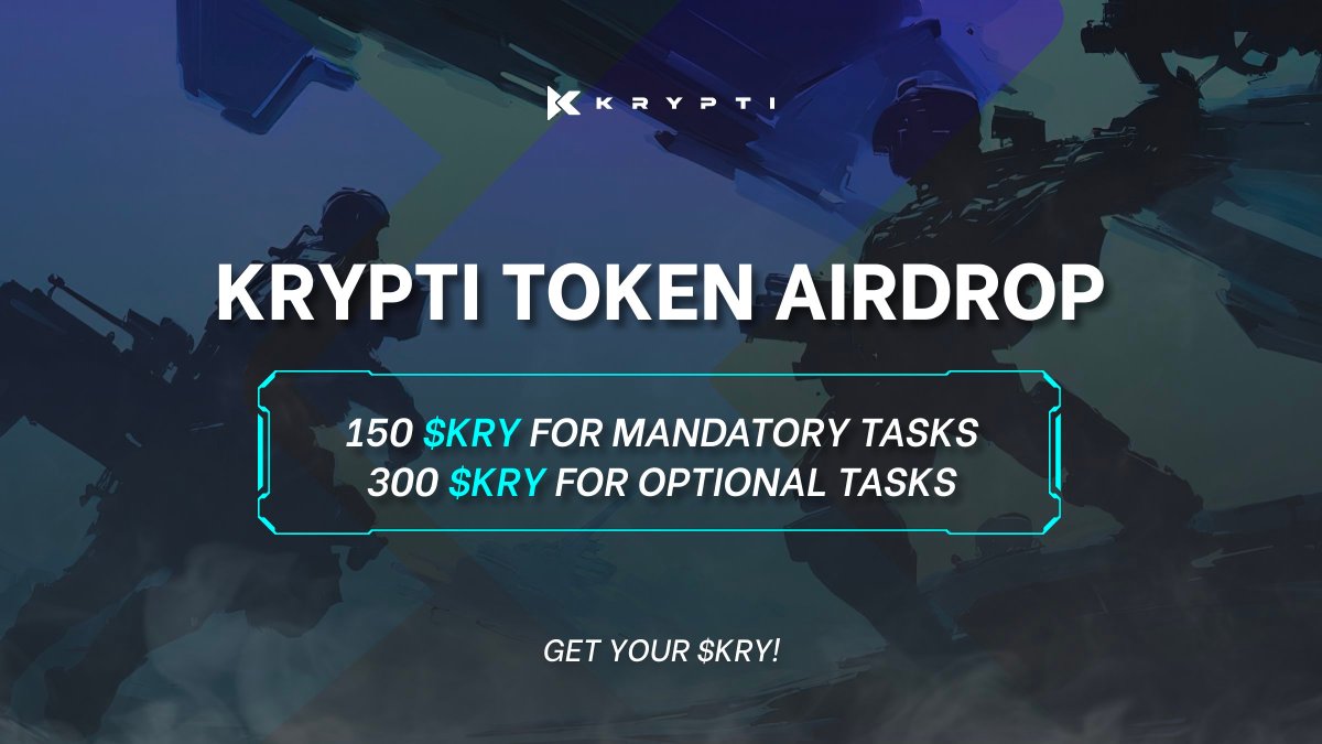New airdrop: KRYPTI (KRY)
Total Reward: 300 KRY
Rate: ⭐️⭐️⭐️⭐️
Winners: For Everyone
Distribution: within 7 days after listing

Airdrop Link: t.me/airdropinspect…

#Airdrop #Airdrops #Airdropinspector #KRYPTI #KRY #Crypto #Bitcoin