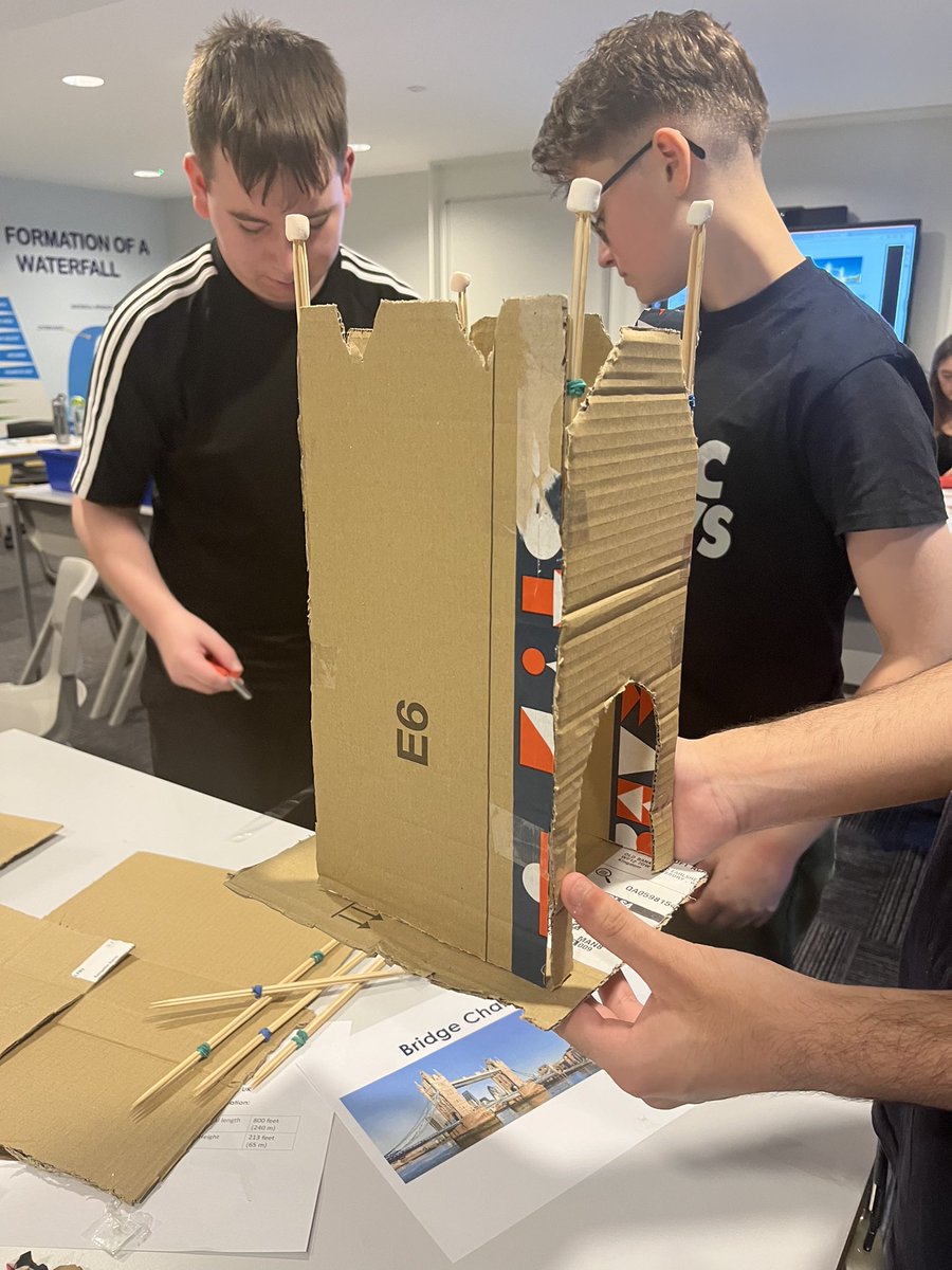 DeltaManorCroft's tweet photo. Dallowgill Stem challenge . Building a bridge and driving the remote control car over it #deltadallowgill https://t.co/mrw0MNjr3M