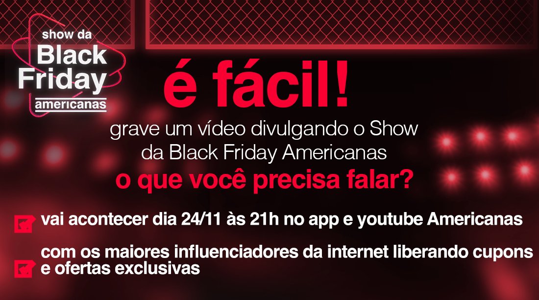 Black Friday Americanas. Ofertas Exclusivas