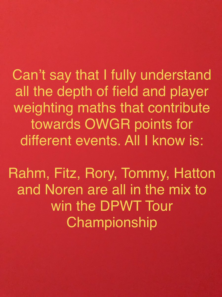 EatandSleepGolf's tweet photo. #JohnRahm #MattFitzpatrick #RoryMcIlroy #TommyFleetwood #AlexNoren #TyrellHatton #DPWT #DPWTC #dpworldtourchampionship #OWGR https://t.co/fed3bZke4f