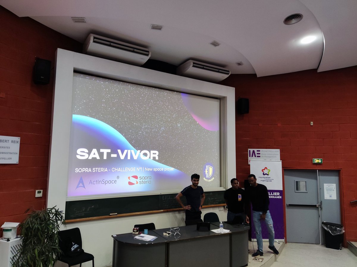 On enchaine avec Sat-Vivor qui vise à révolutionner la détection et donc l'évitement des débris dans l'espace 🚀 #AIS2022